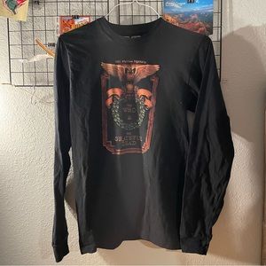 Men’s Black Wolfgang The Who and Grateful Dead Long Sleeve Shirt